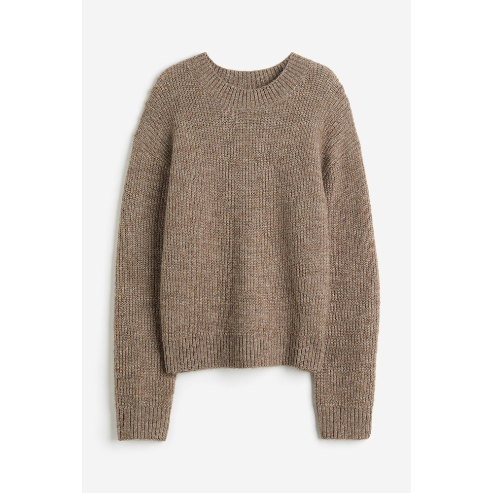 H&M Brown Crew Neck Sweater